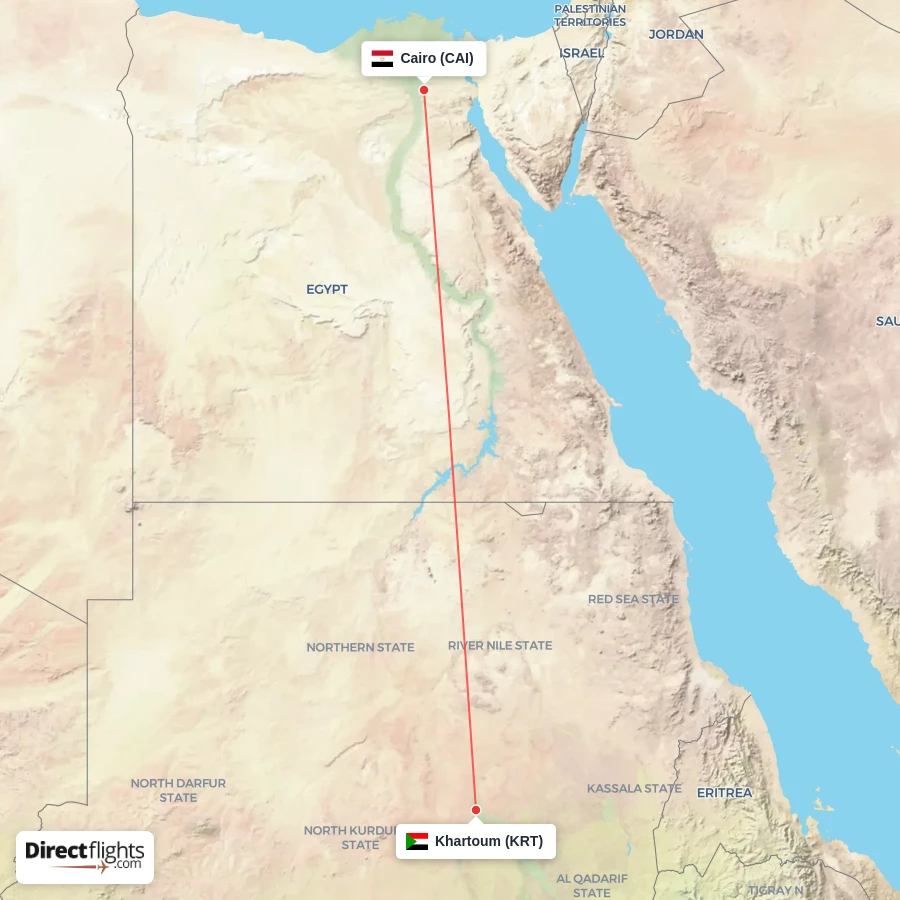 KRT - CAI route map