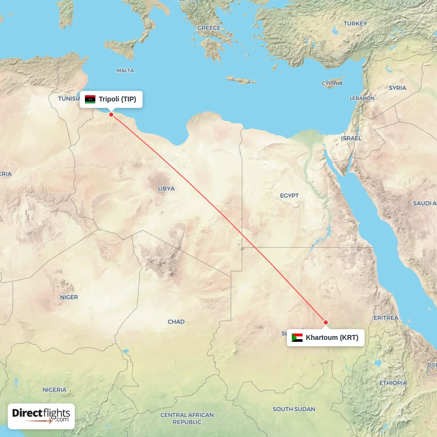 KRT - TIP route map