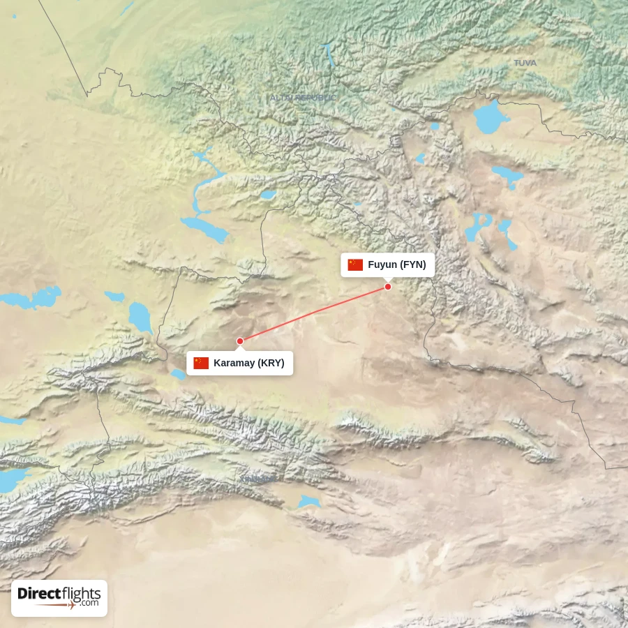 KRY - FYN route map
