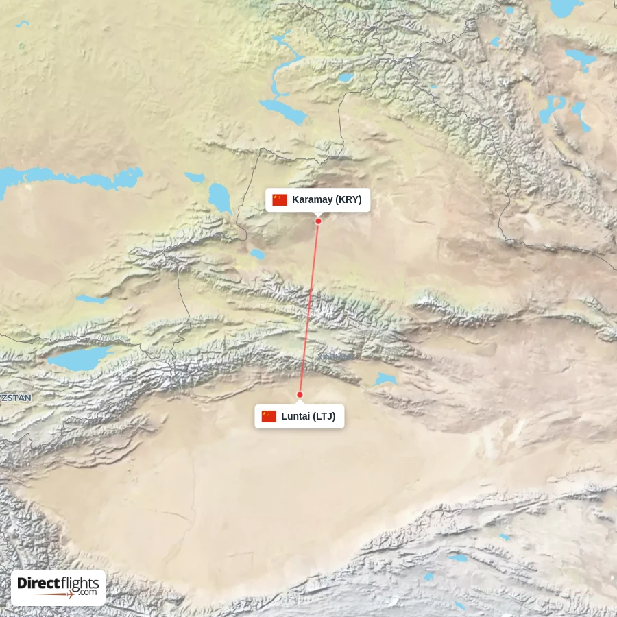 KRY - LTJ route map