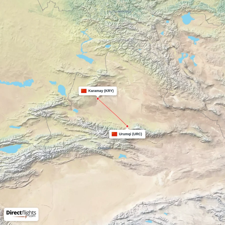 KRY - URC route map