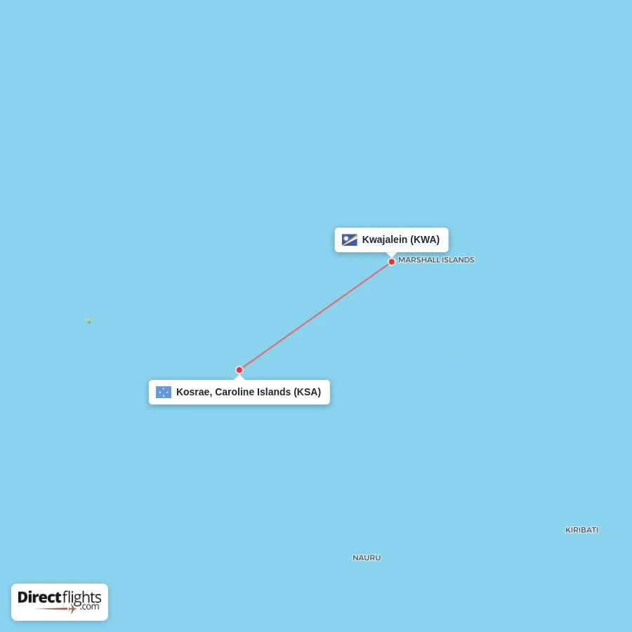 KSA - KWA route map