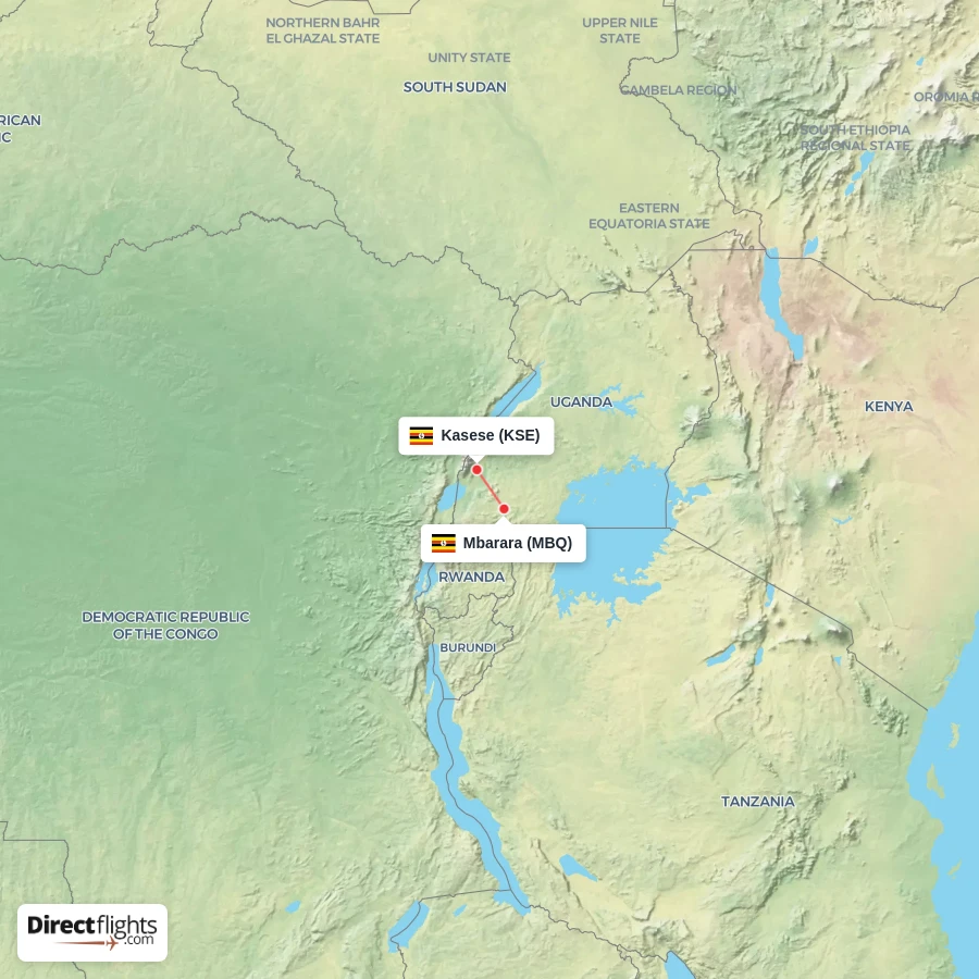 KSE - MBQ route map