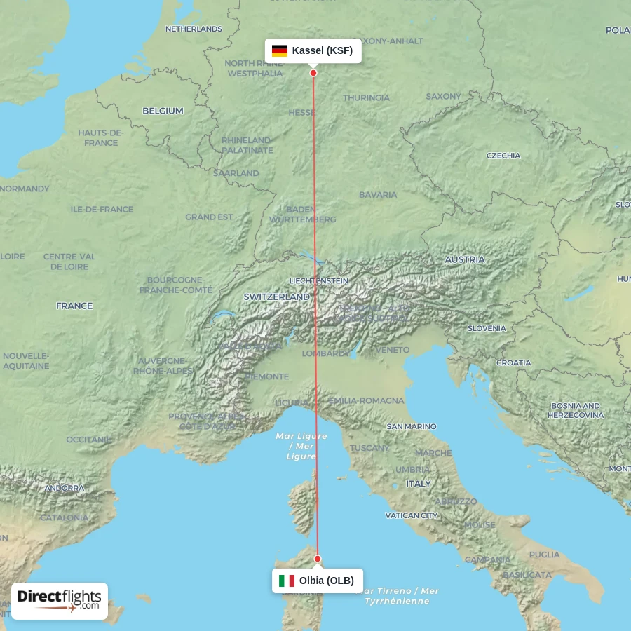 KSF - OLB route map
