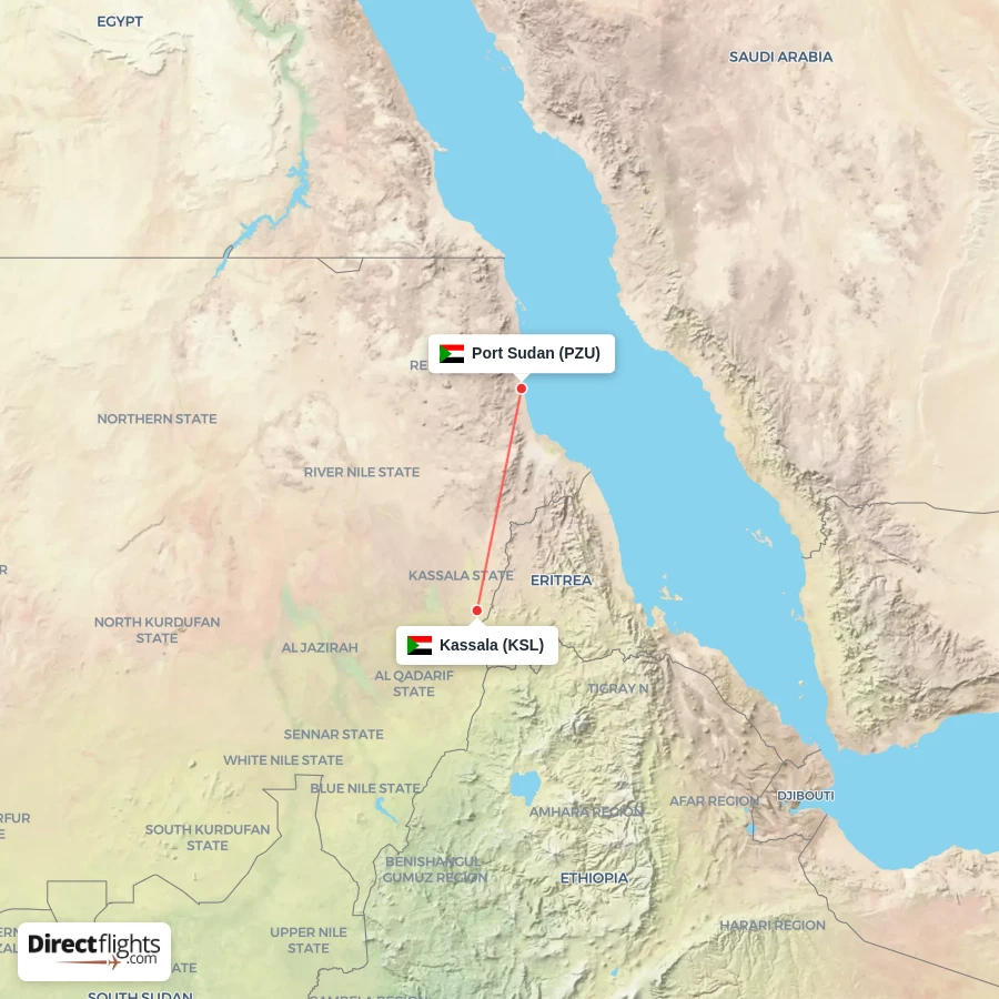 KSL - PZU route map