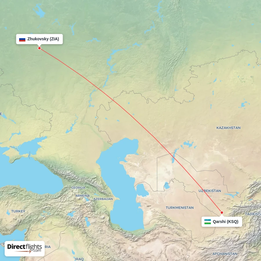 KSQ - ZIA route map