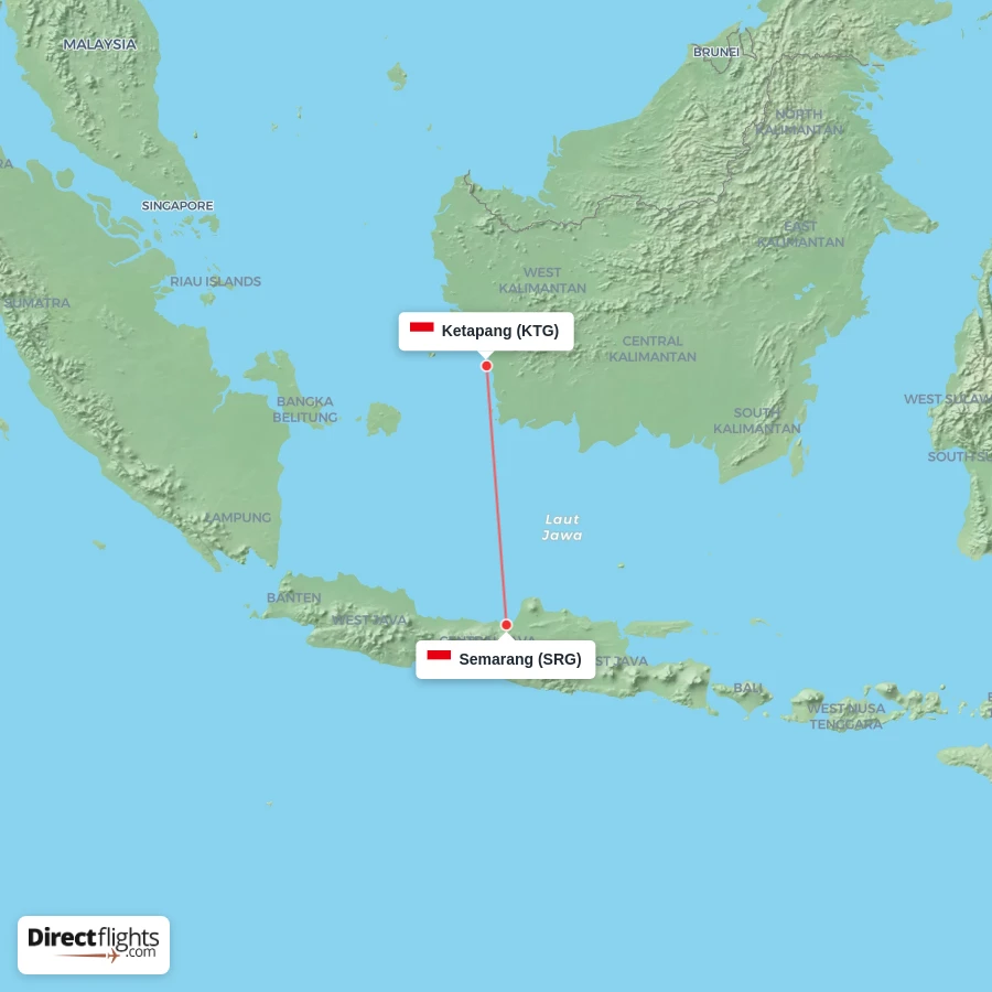 KTG - SRG route map