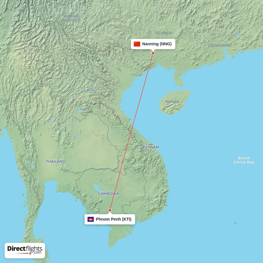 KTI - NNG route map