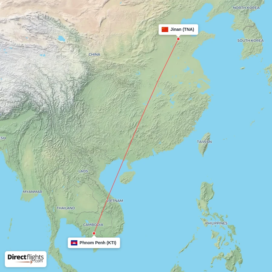 KTI - TNA route map