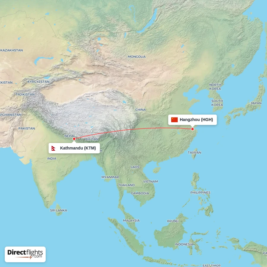KTM - HGH route map