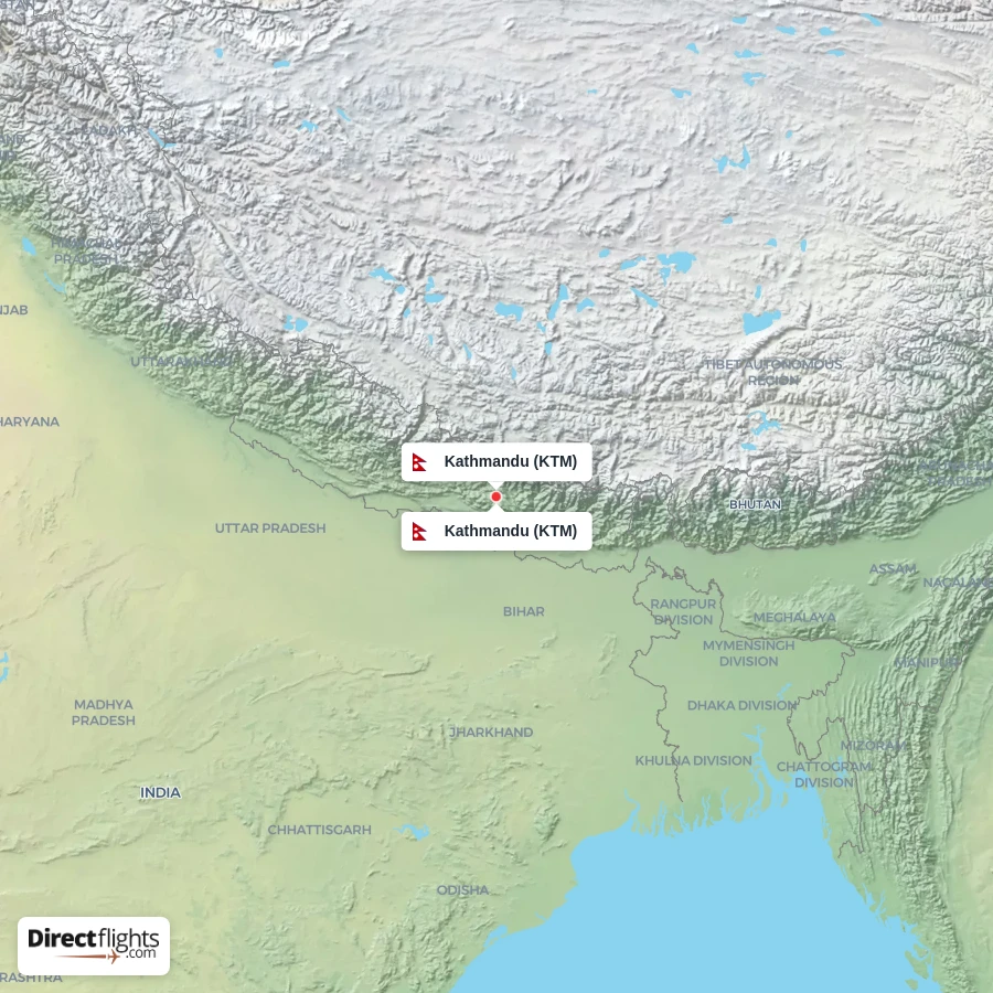 KTM - KTM route map