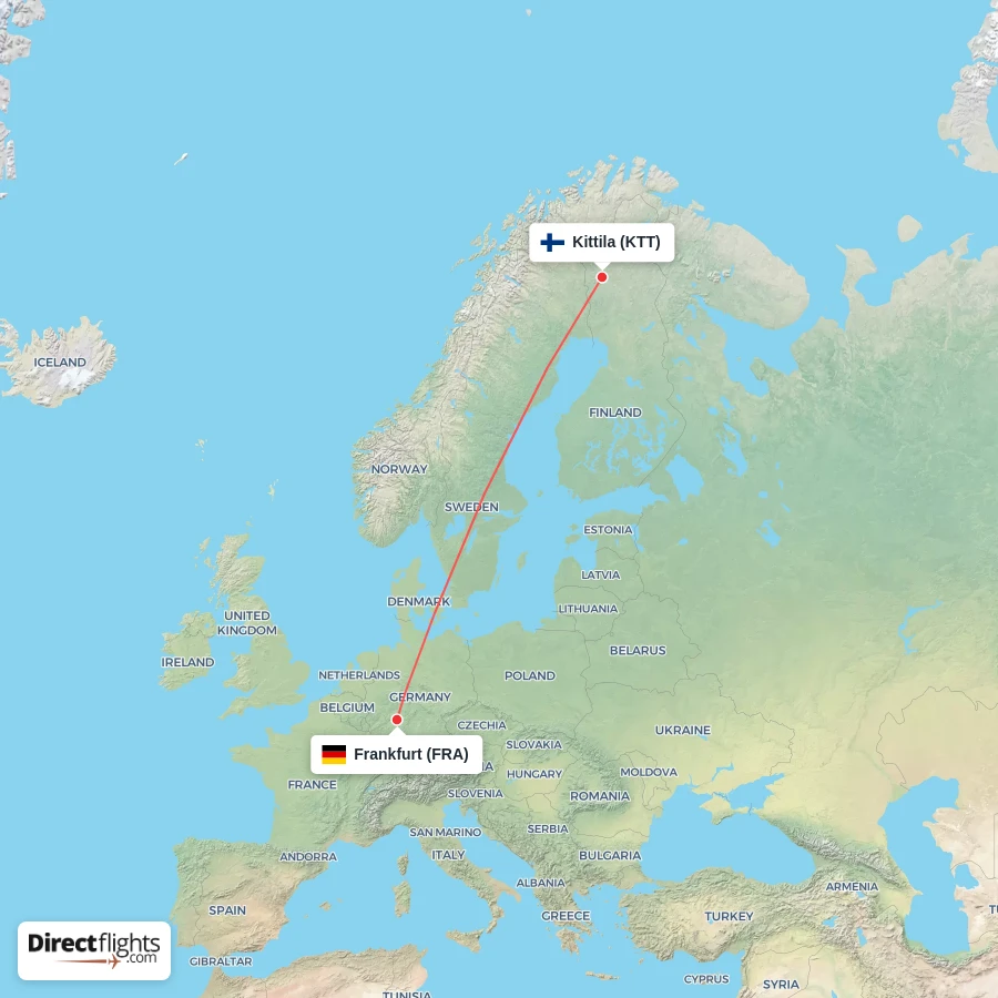 KTT - FRA route map