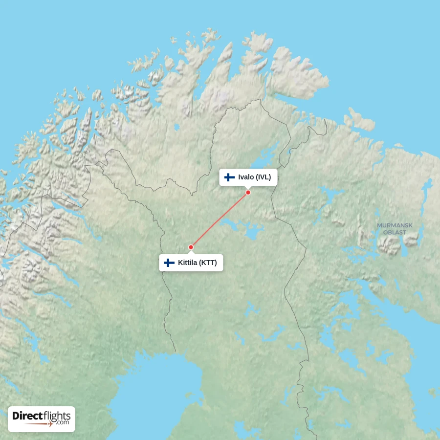 KTT - IVL route map