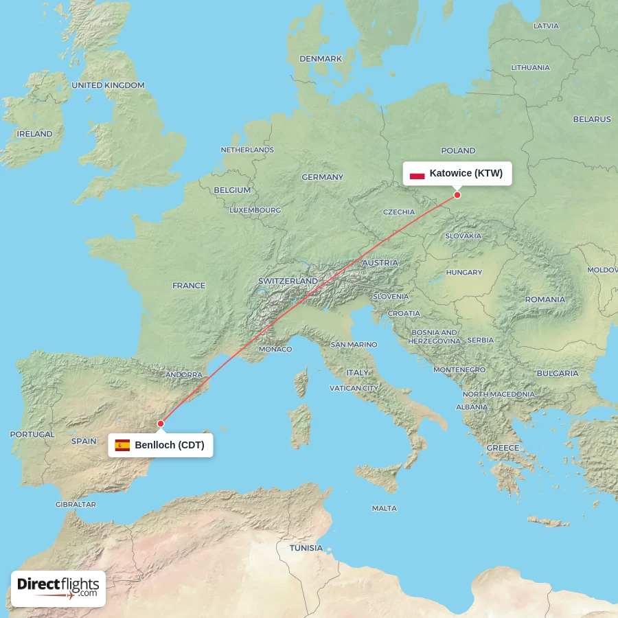 KTW - CDT route map