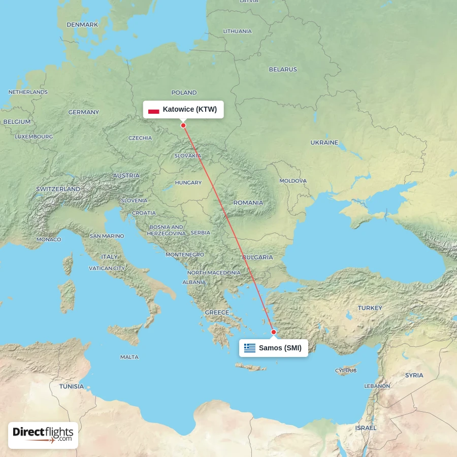 KTW - SMI route map