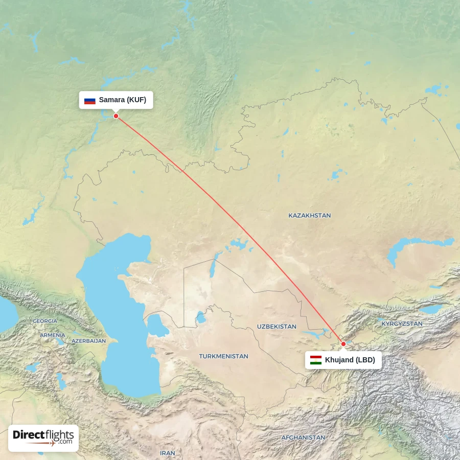 KUF - LBD route map