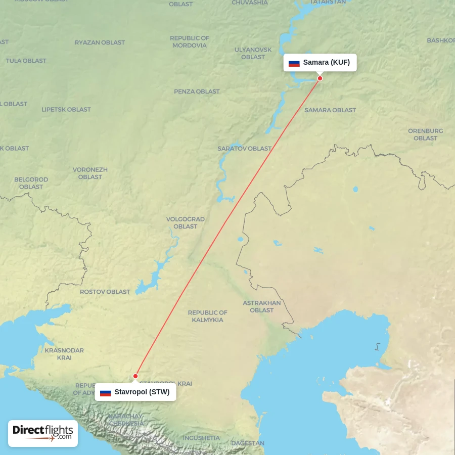 KUF - STW route map