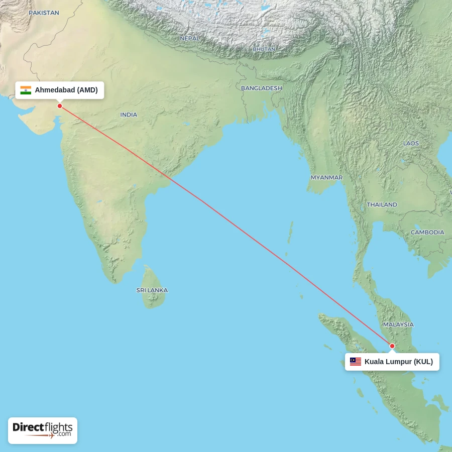 KUL - AMD route map