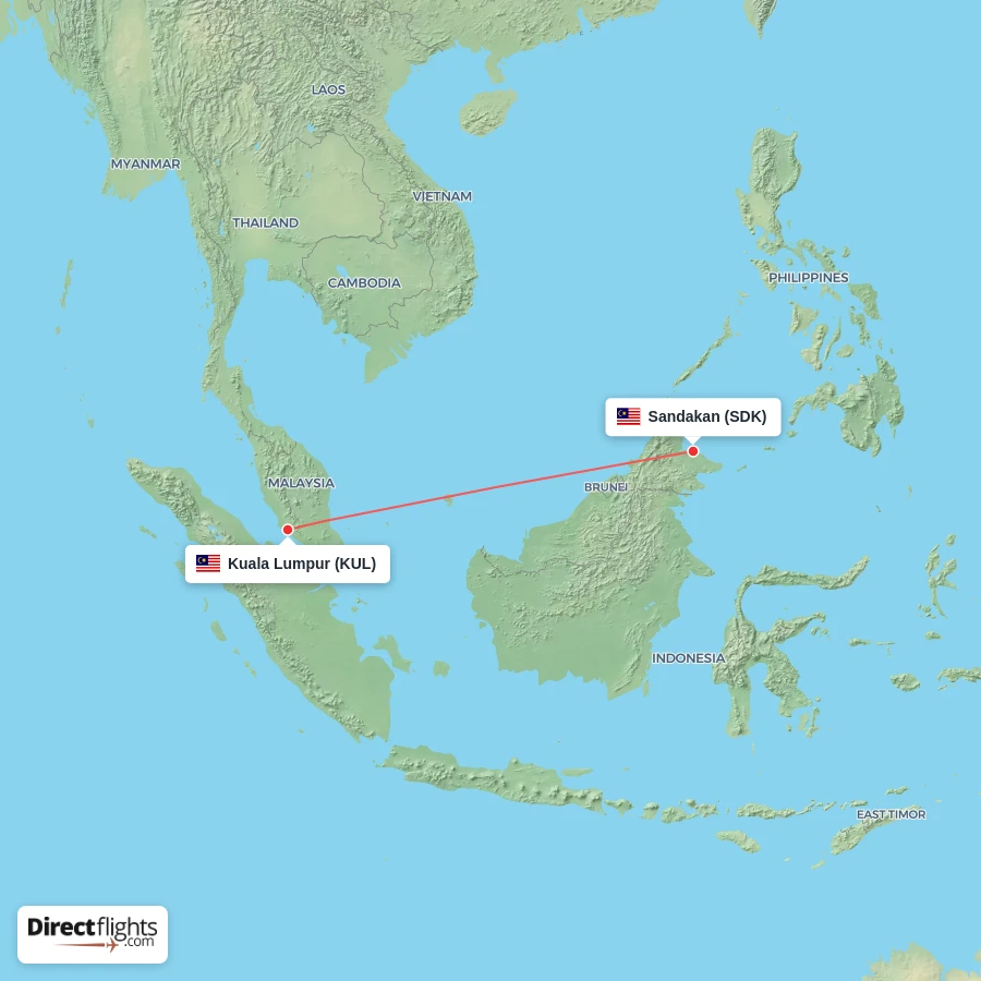 KUL - SDK route map