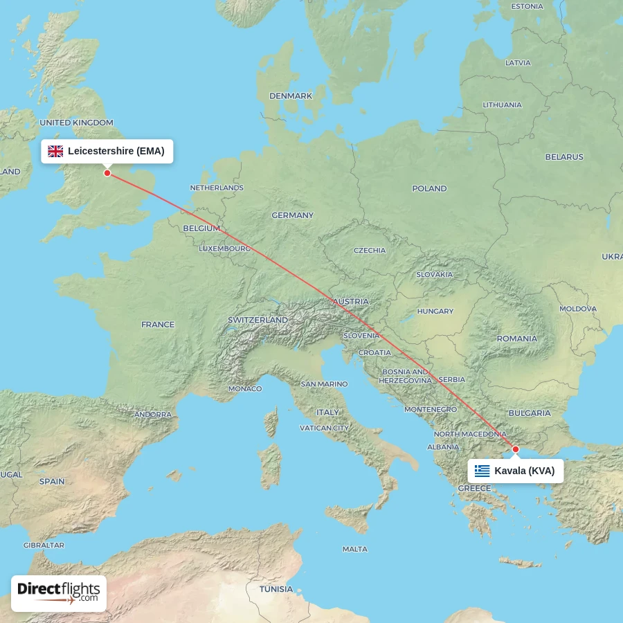 KVA - EMA route map