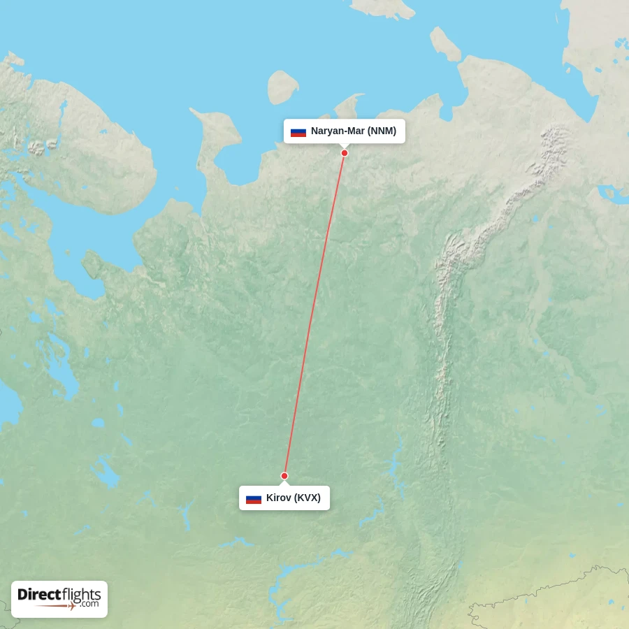 KVX - NNM route map