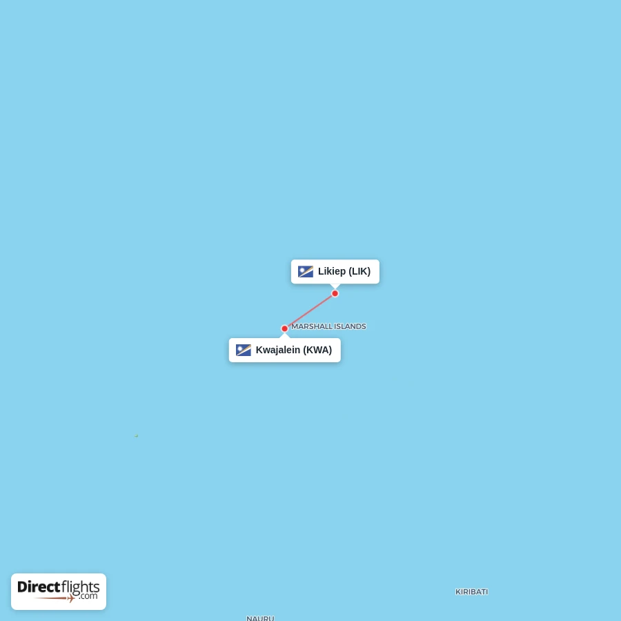 KWA - LIK route map