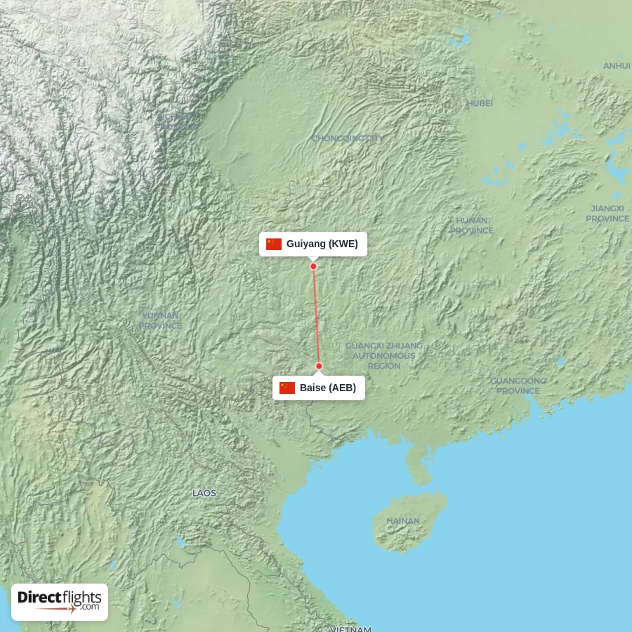 KWE - AEB route map