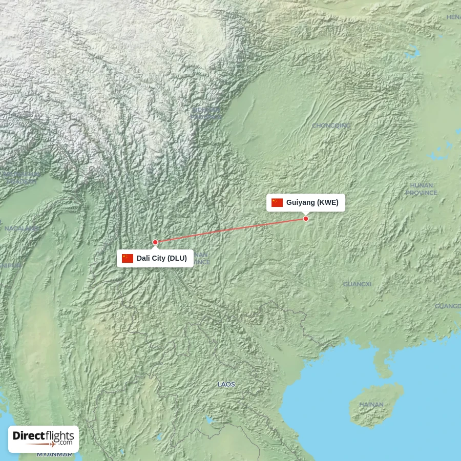 KWE - DLU route map