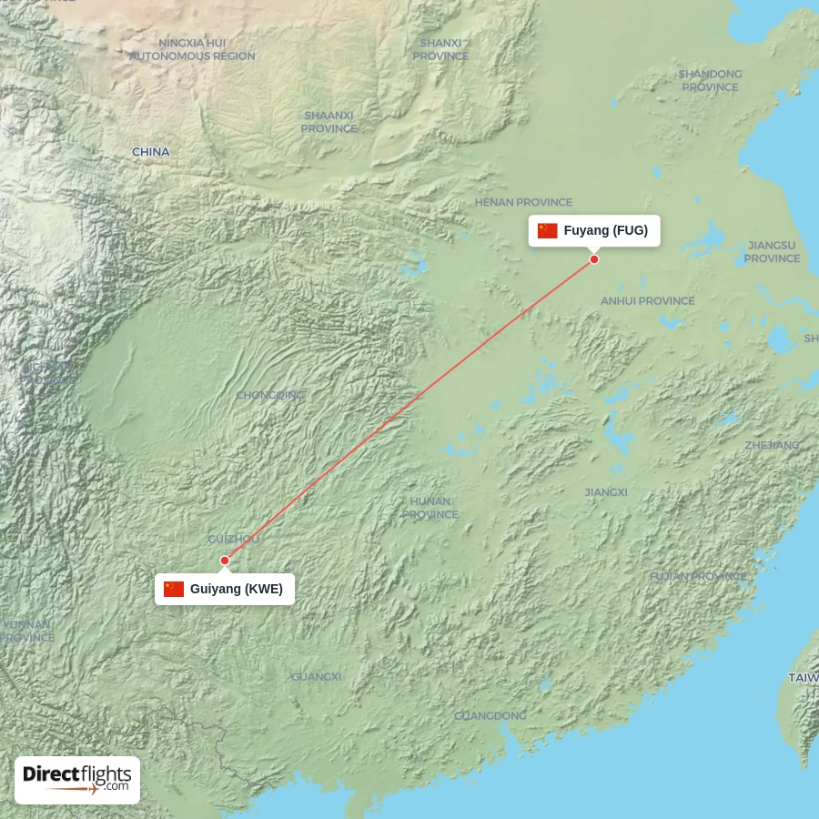 KWE - FUG route map