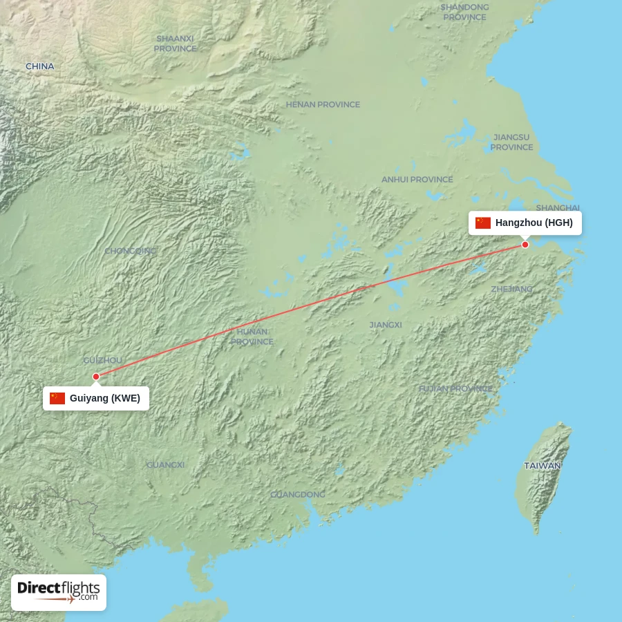 KWE - HGH route map