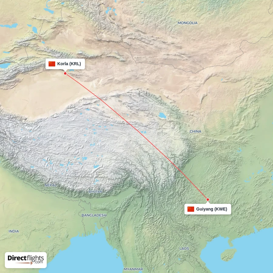 KWE - KRL route map