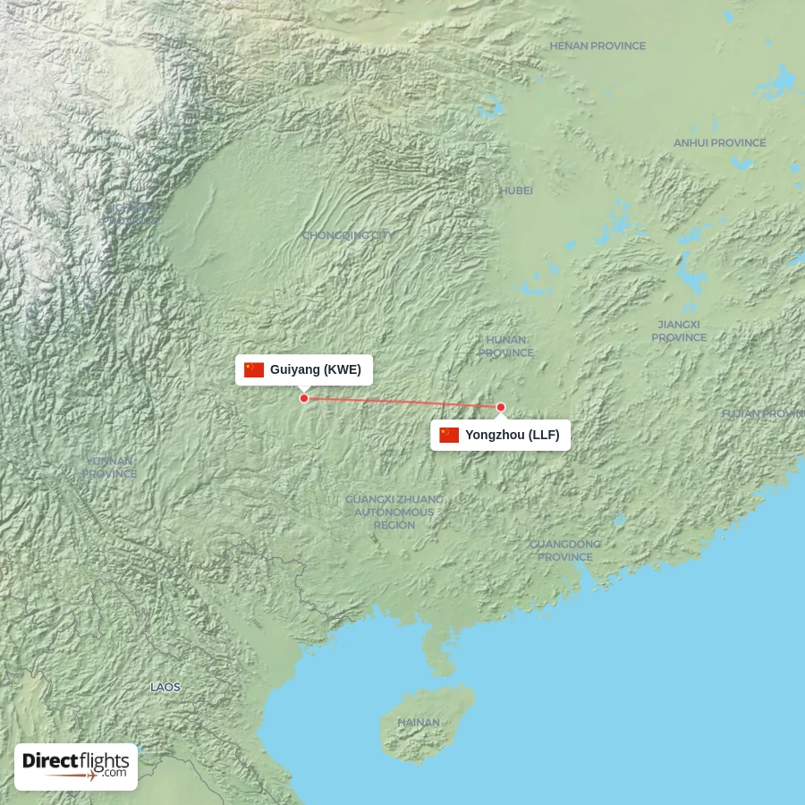 KWE - LLF route map