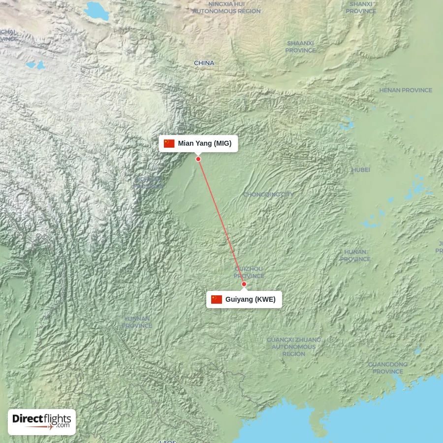 KWE - MIG route map