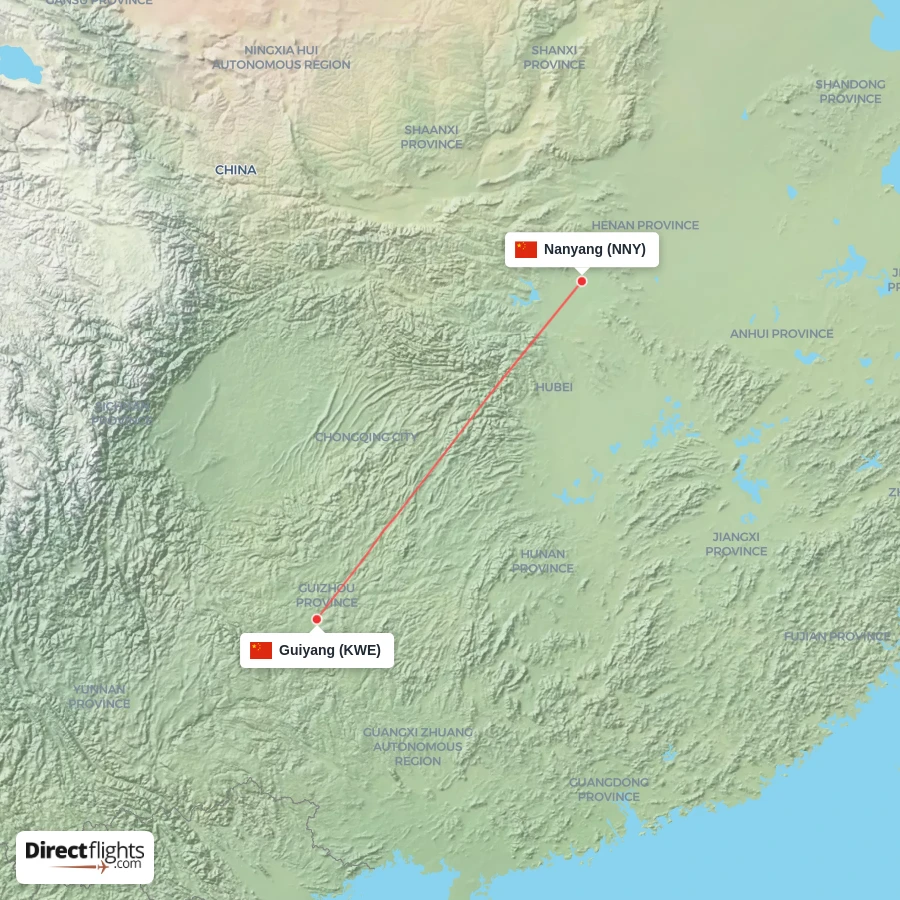 KWE - NNY route map