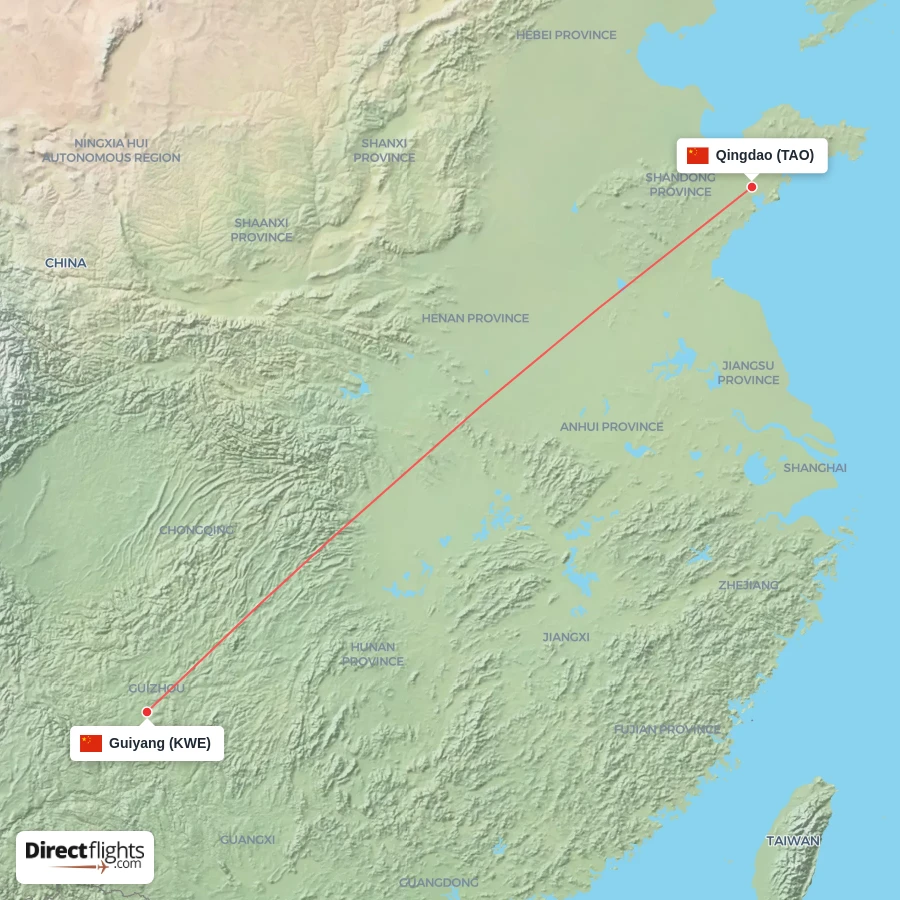 KWE - TAO route map