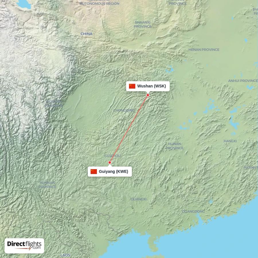 KWE - WSK route map