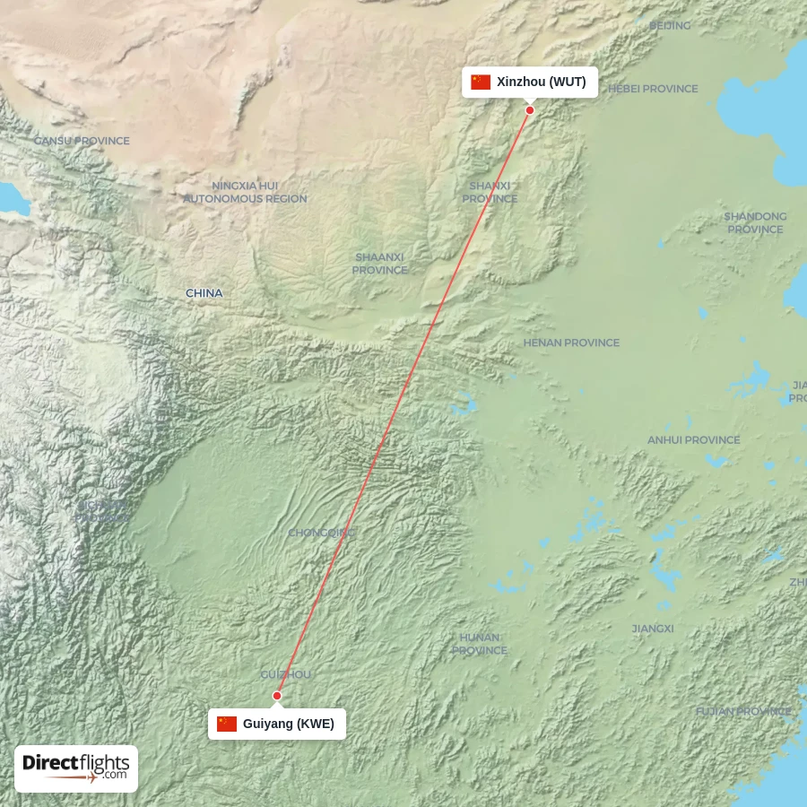 KWE - WUT route map