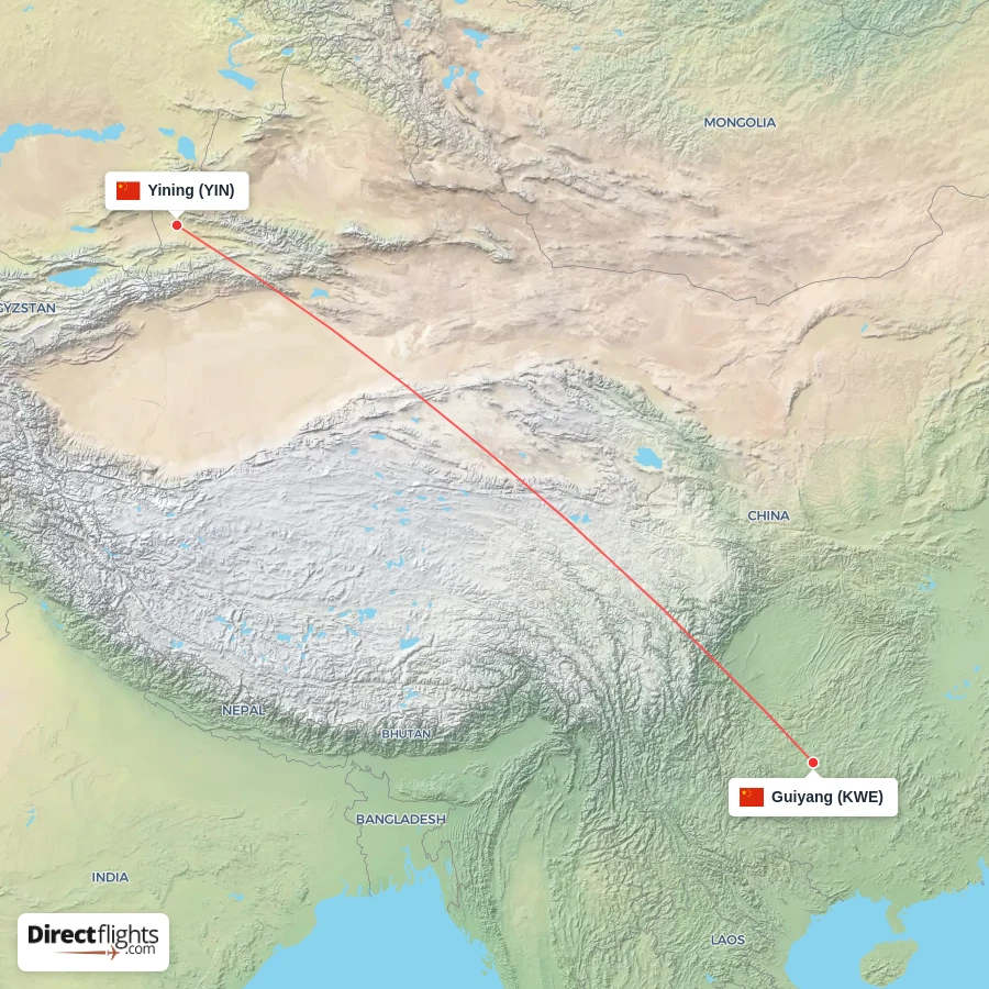 KWE - YIN route map