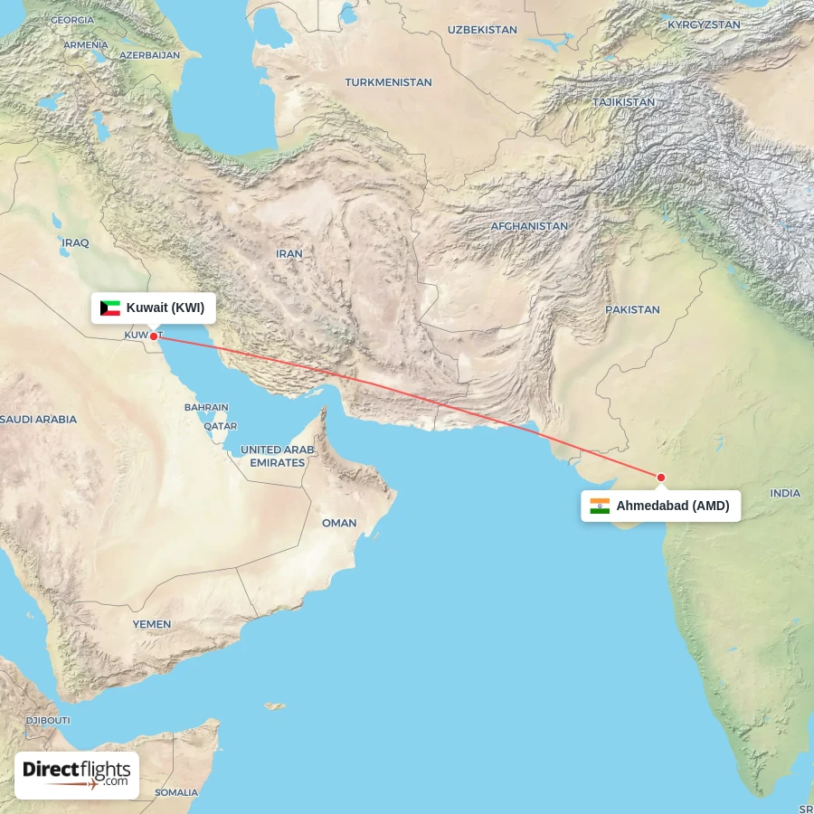 KWI - AMD route map