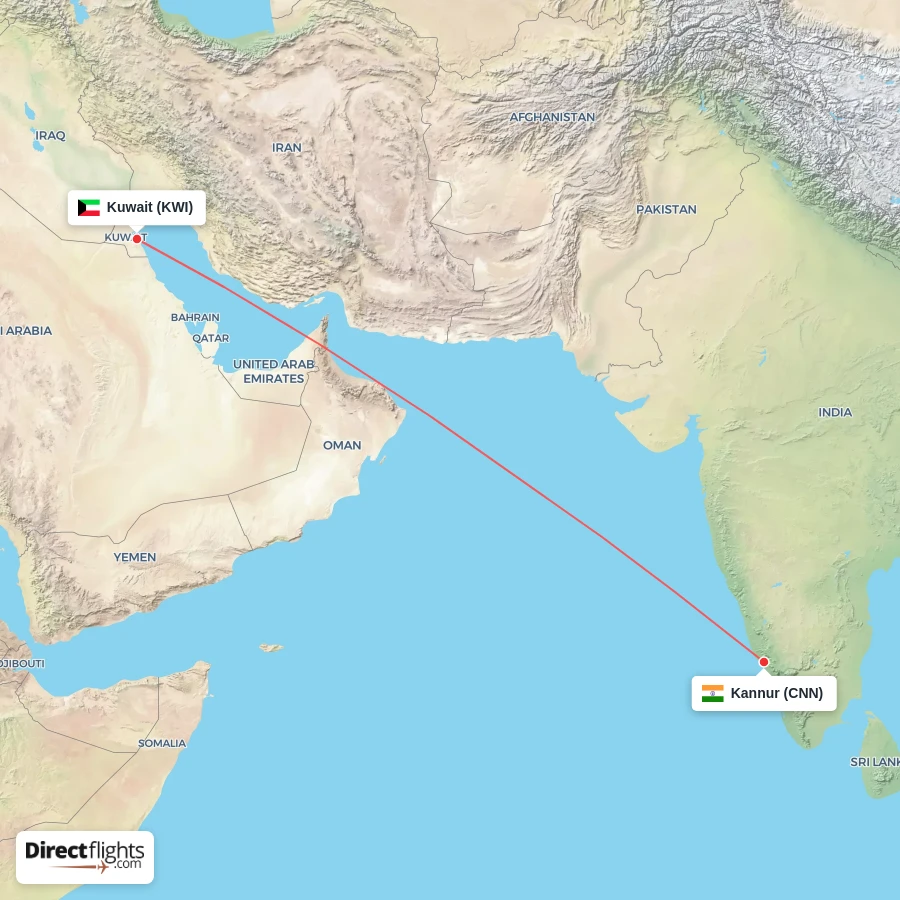 KWI - CNN route map