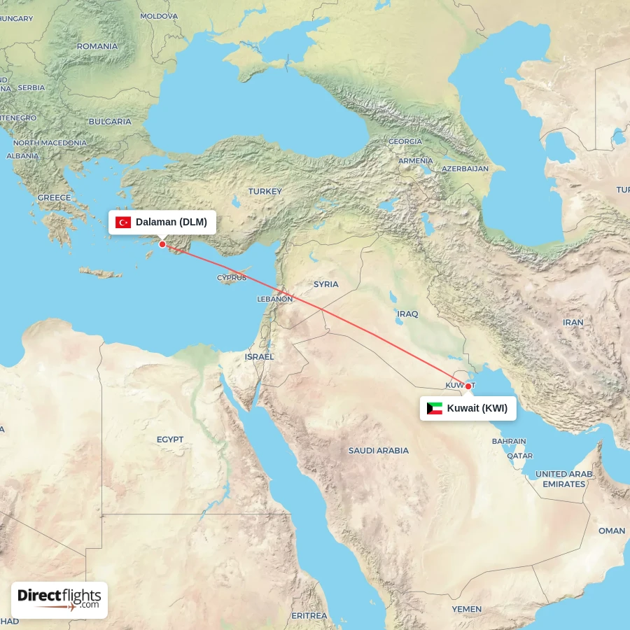 KWI - DLM route map