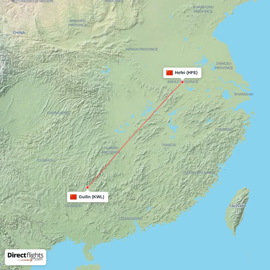 KWL - HFE route map