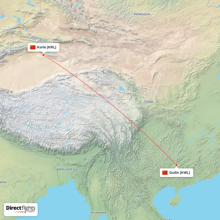 KWL - KRL route map