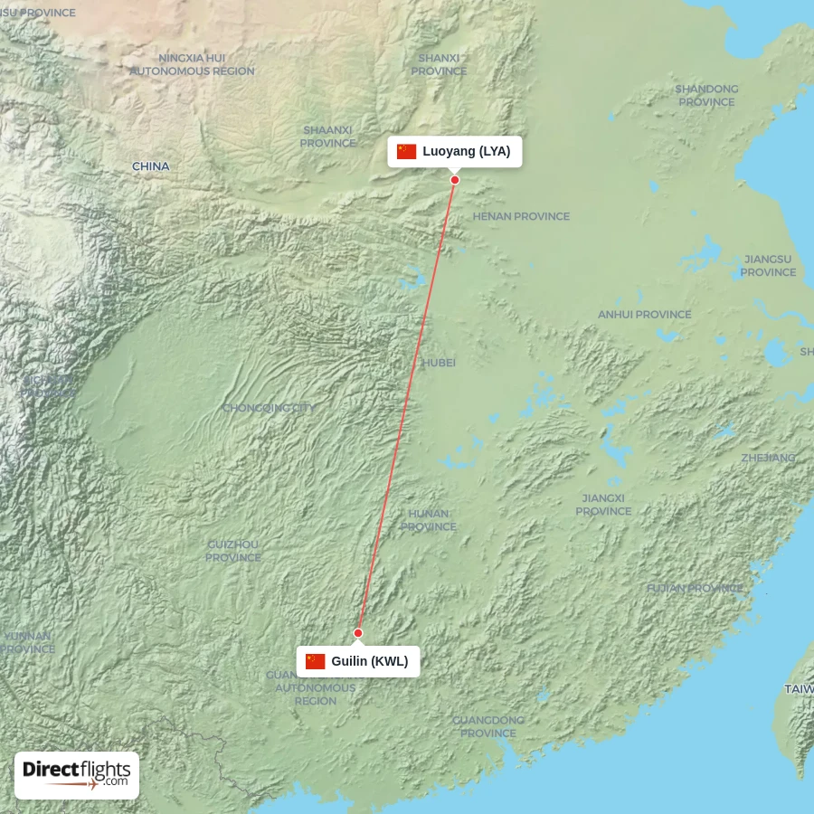 KWL - LYA route map