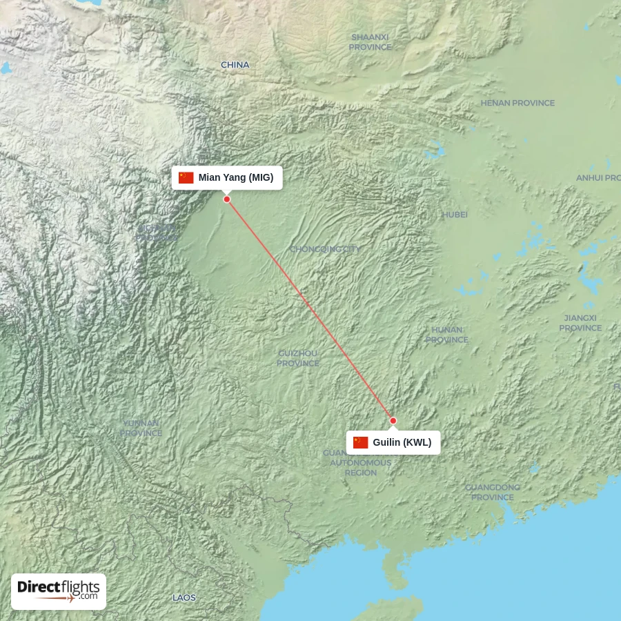 KWL - MIG route map