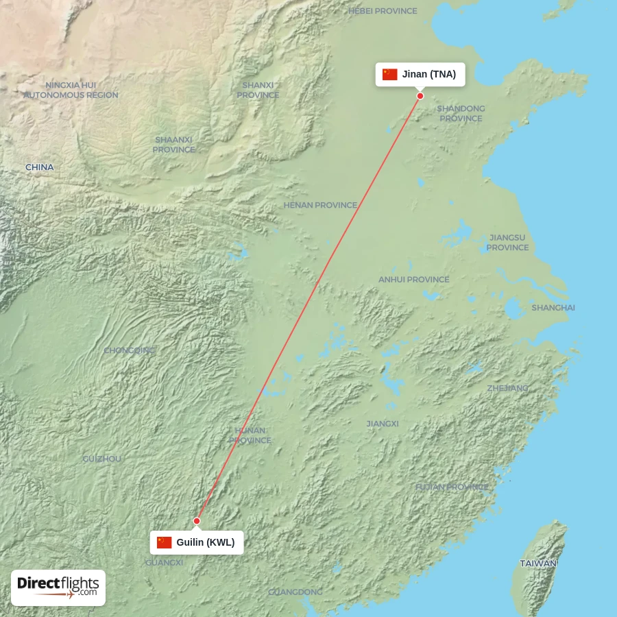 KWL - TNA route map