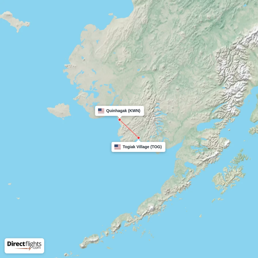 KWN - TOG route map