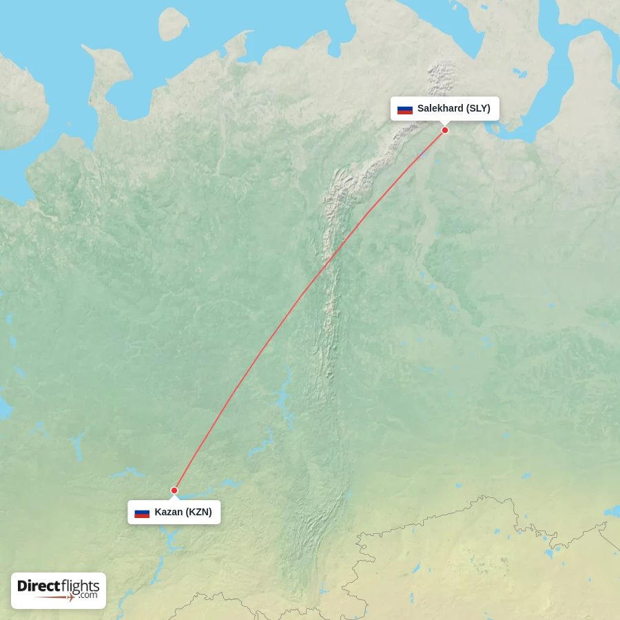 KZN - SLY route map