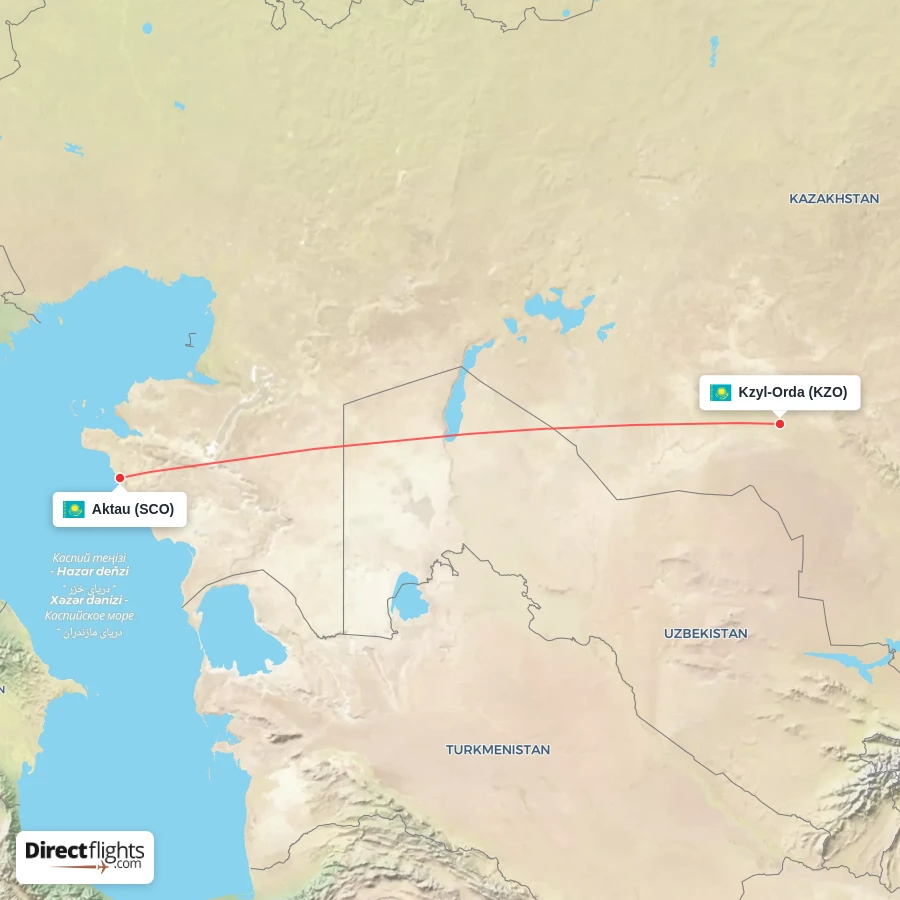 KZO - SCO route map