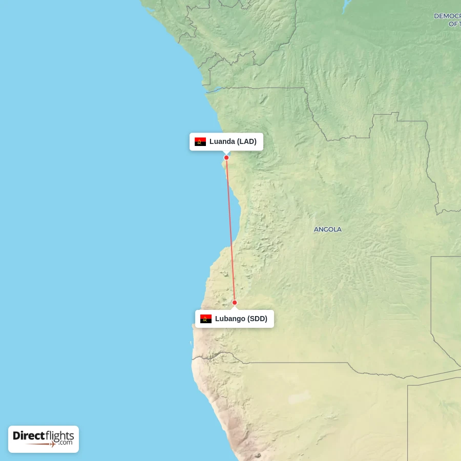 LAD - SDD route map